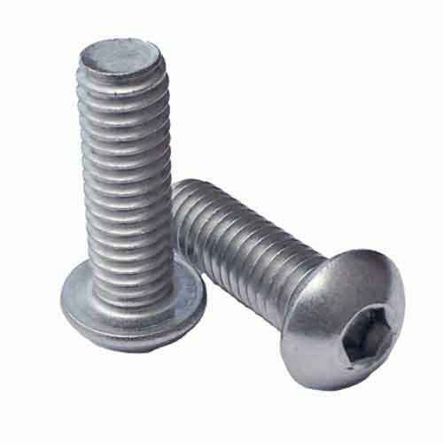 BSCS38114S 3/8"-16 X 1-1/4" Button Socket Cap Screw, Coarse, 18-8 Stainless